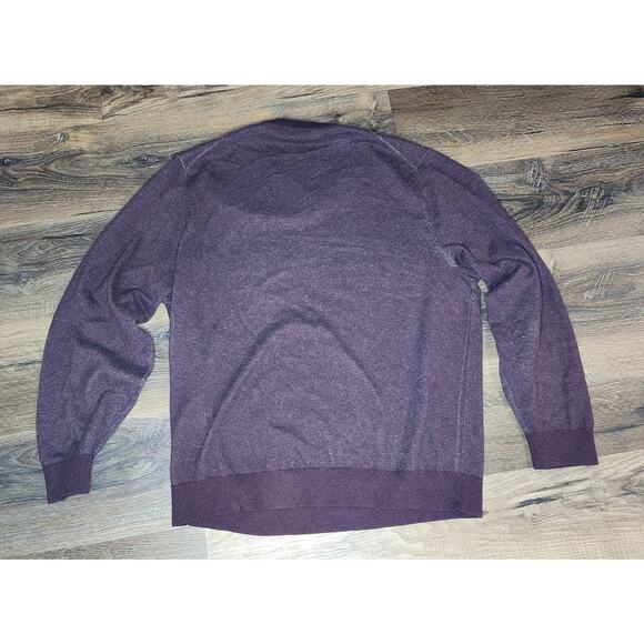 Daniel Cremieux Men’s V-Neck Sweater Size XL Burgundy Maroon Long Sleeve Pullove - Picture 3 of 12